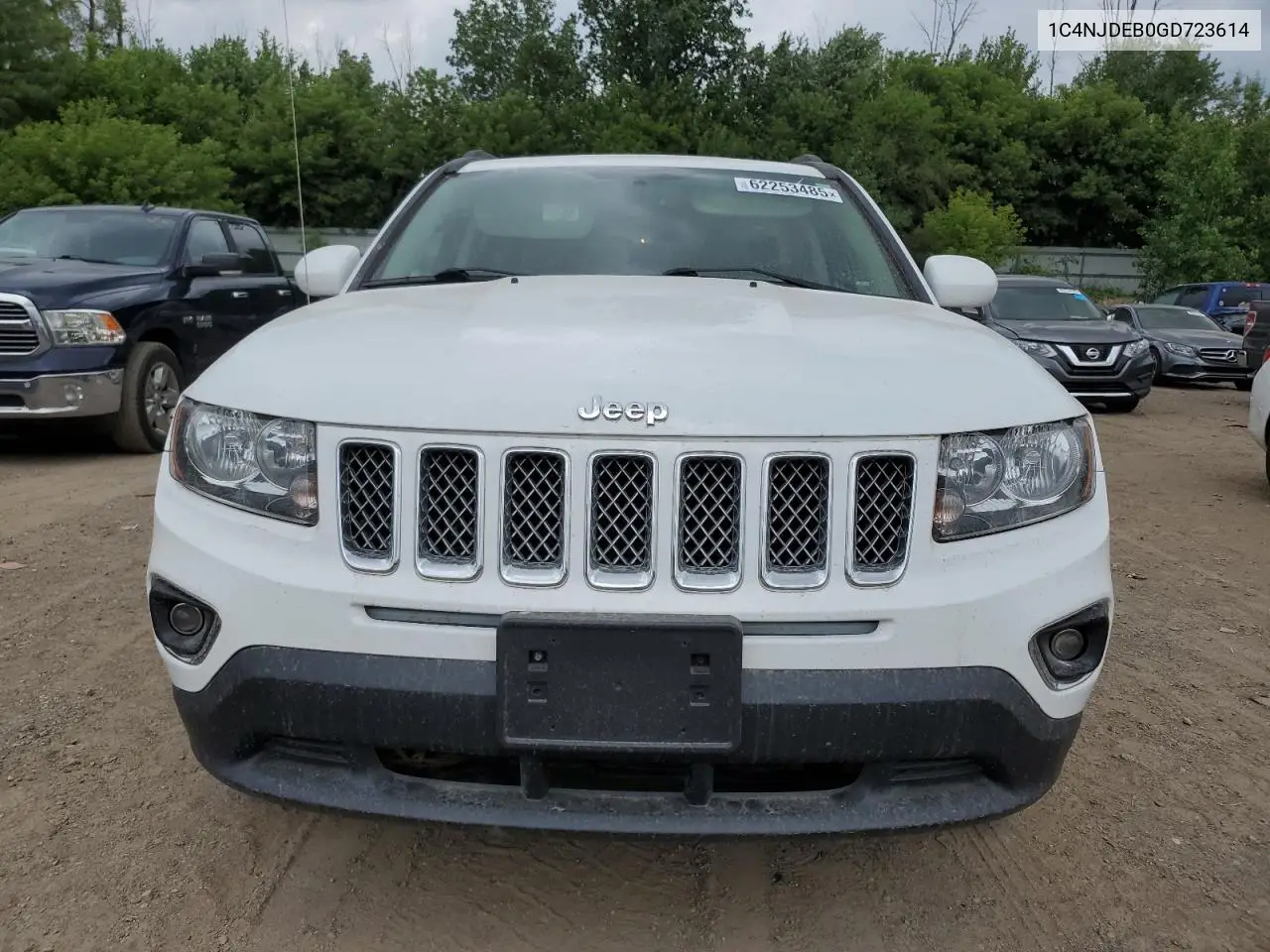2016 Jeep Compass Latitude VIN: 1C4NJDEB0GD723614 Lot: 62253485