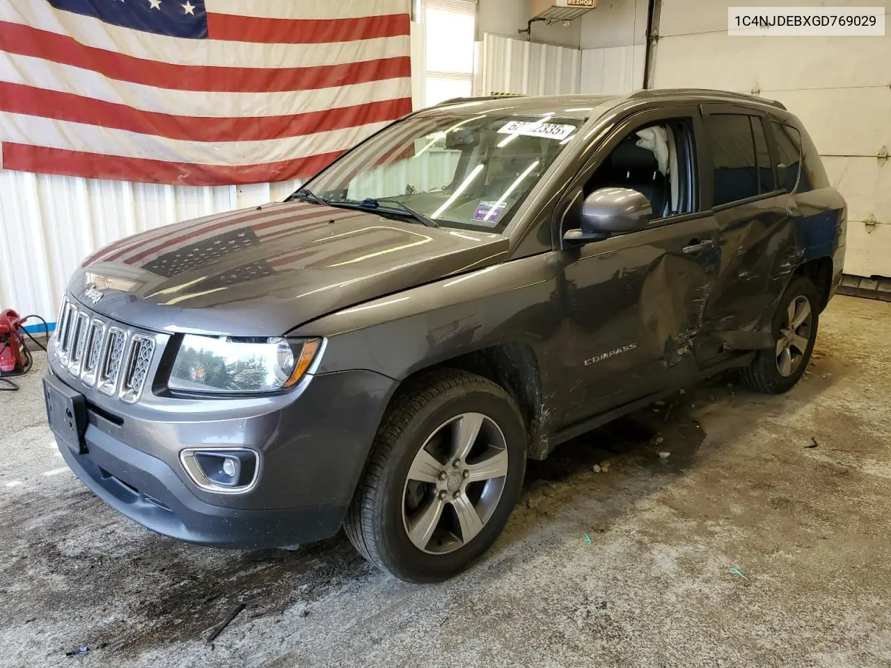 2016 Jeep Compass Latitude VIN: 1C4NJDEBXGD769029 Lot: 62302335
