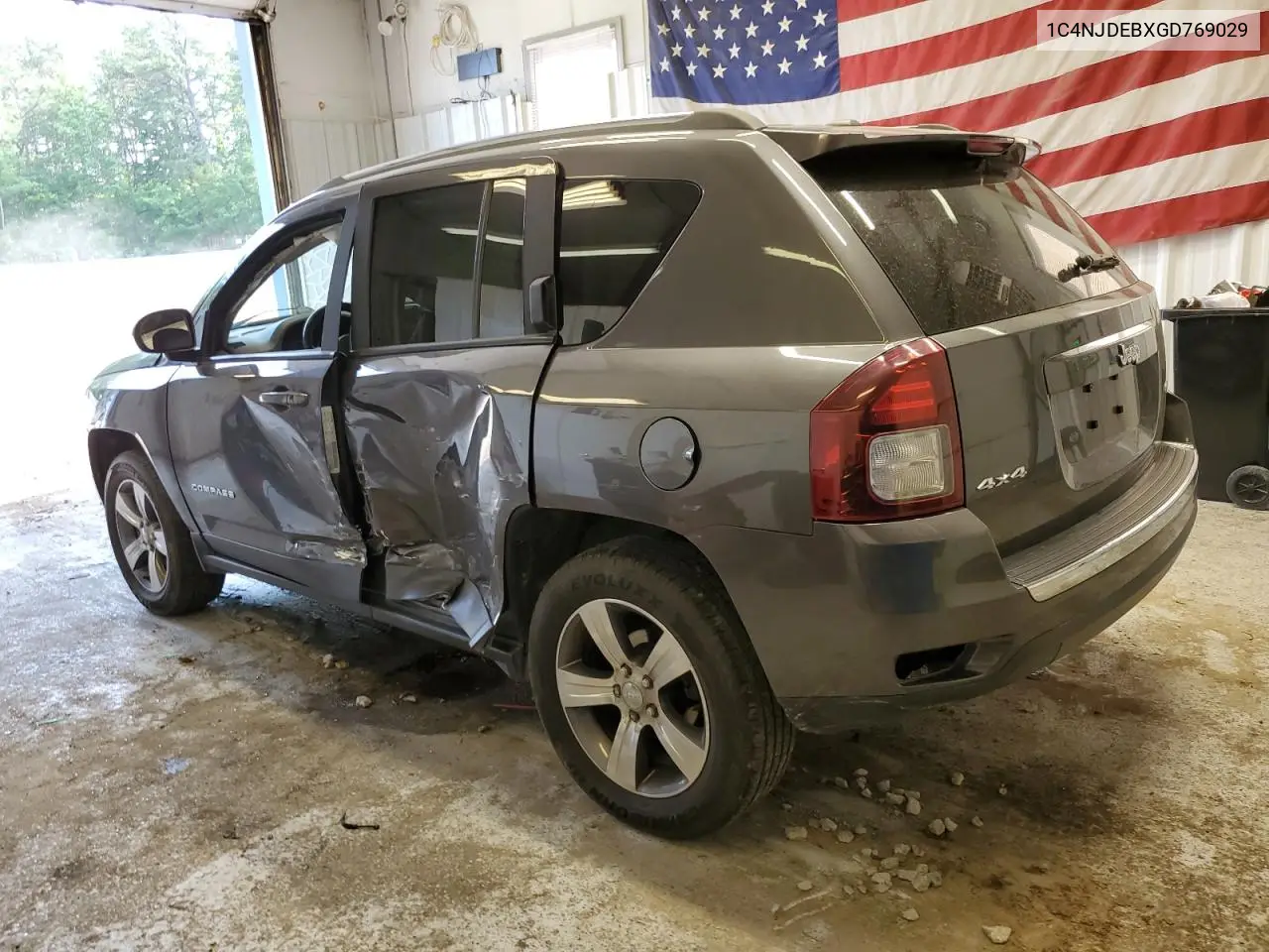 2016 Jeep Compass Latitude VIN: 1C4NJDEBXGD769029 Lot: 62302335