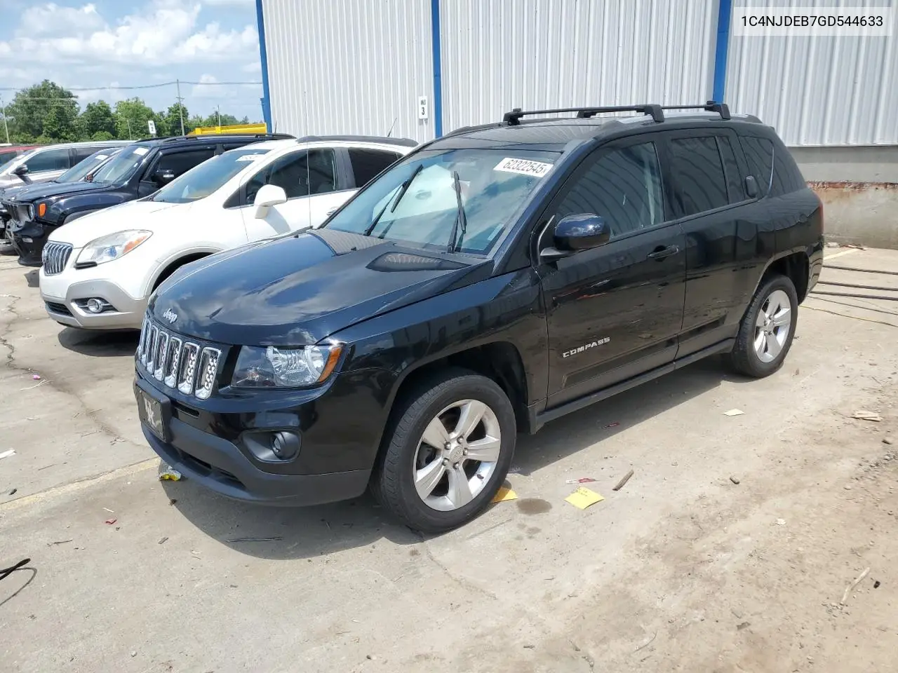 2016 Jeep Compass Latitude VIN: 1C4NJDEB7GD544633 Lot: 62322545