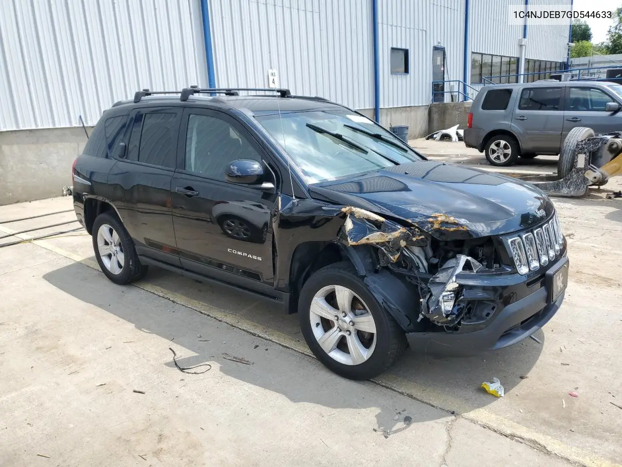2016 Jeep Compass Latitude VIN: 1C4NJDEB7GD544633 Lot: 62322545