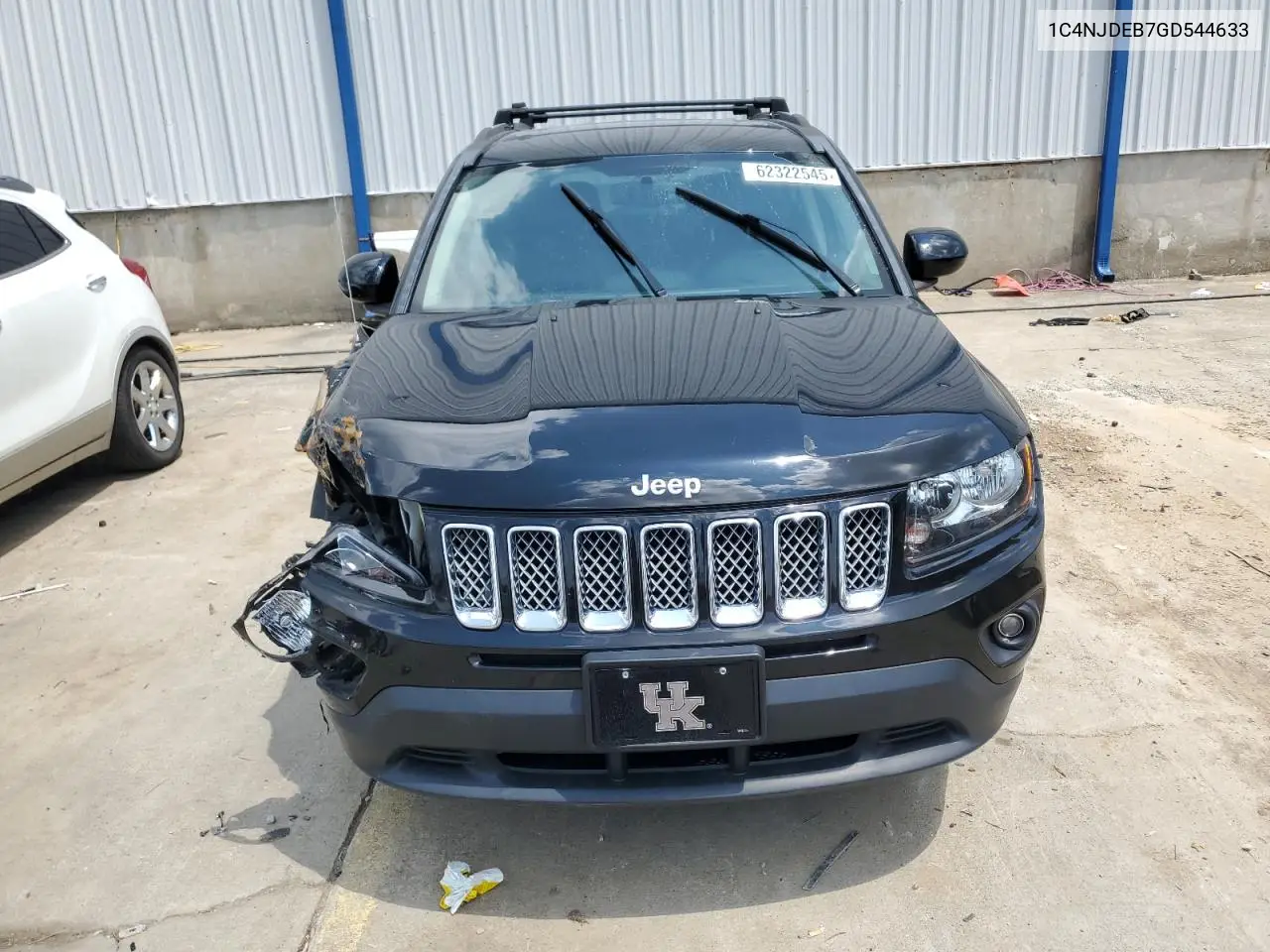 2016 Jeep Compass Latitude VIN: 1C4NJDEB7GD544633 Lot: 62322545