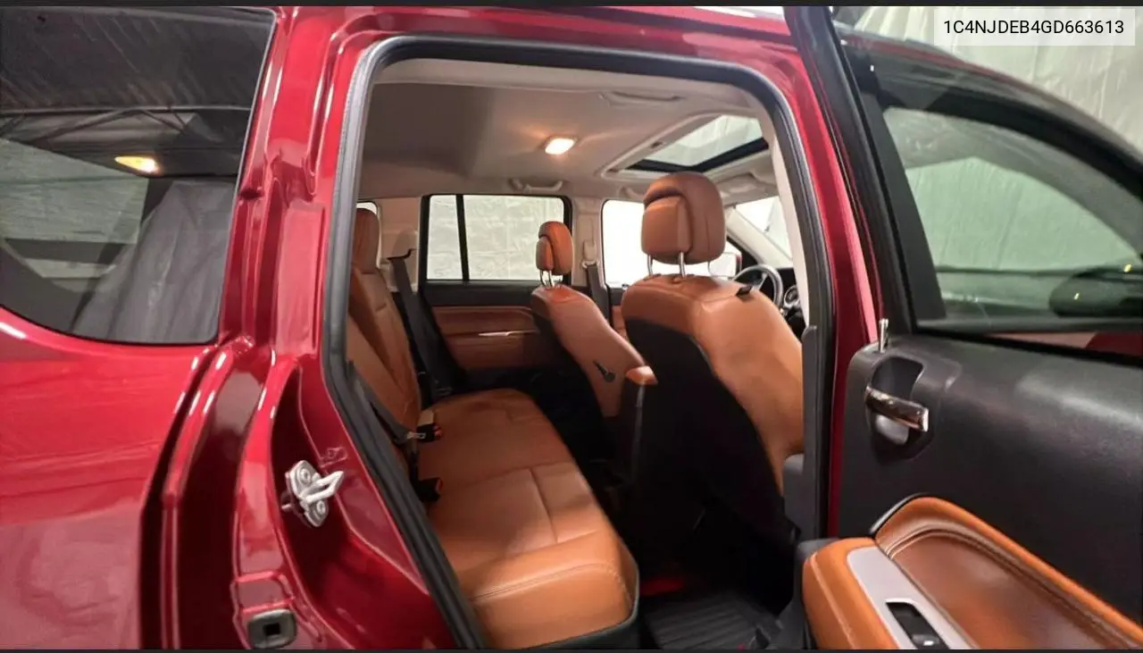 2016 Jeep Compass Latitude VIN: 1C4NJDEB4GD663613 Lot: 62422125