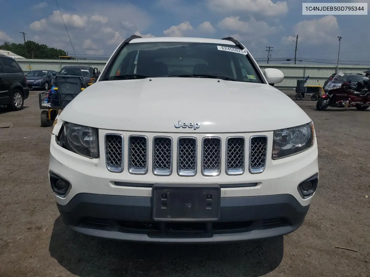 2016 Jeep Compass Latitude VIN: 1C4NJDEB5GD795344 Lot: 62455025