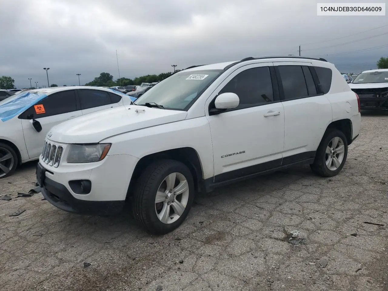 2016 Jeep Compass Latitude VIN: 1C4NJDEB3GD646009 Lot: 62482255
