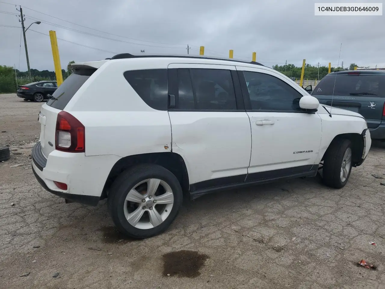 2016 Jeep Compass Latitude VIN: 1C4NJDEB3GD646009 Lot: 62482255