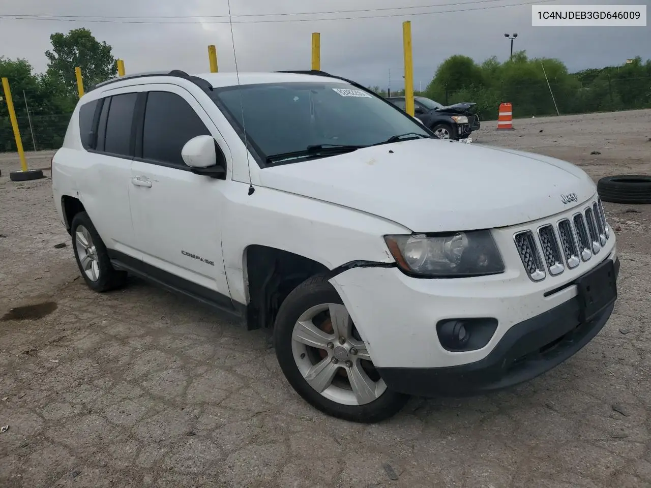 2016 Jeep Compass Latitude VIN: 1C4NJDEB3GD646009 Lot: 62482255