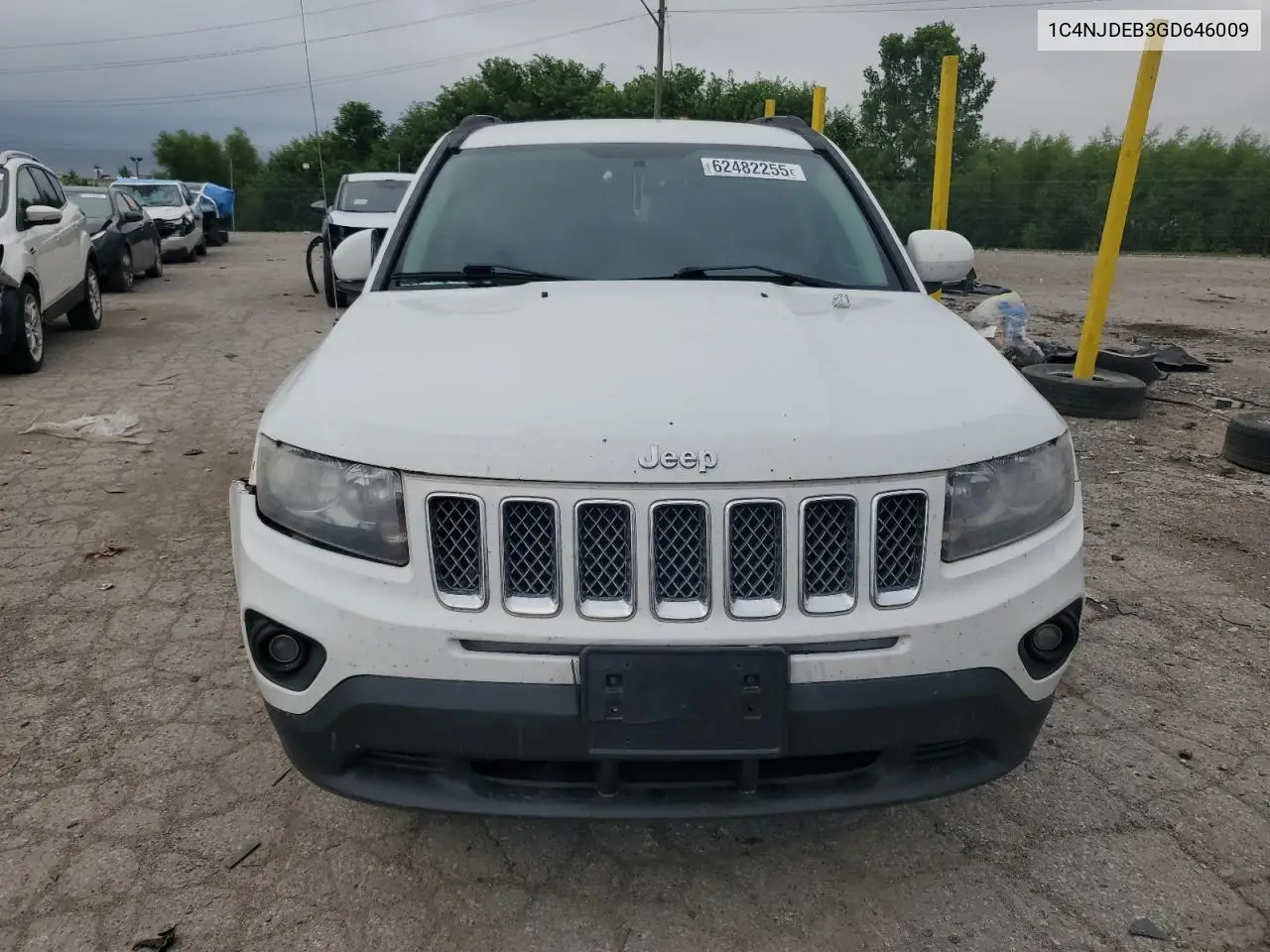 2016 Jeep Compass Latitude VIN: 1C4NJDEB3GD646009 Lot: 62482255