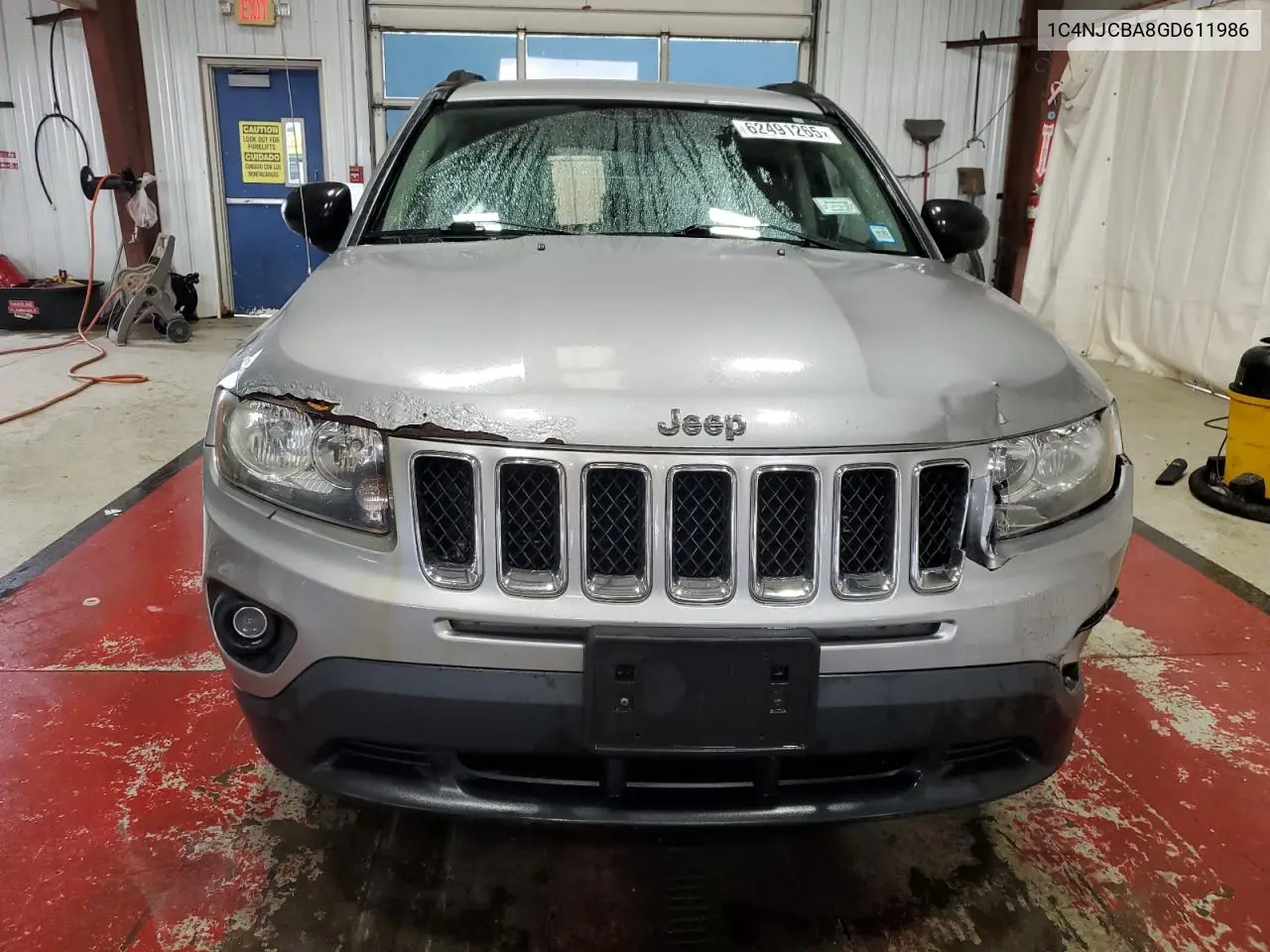 2016 Jeep Compass Sport VIN: 1C4NJCBA8GD611986 Lot: 62491265