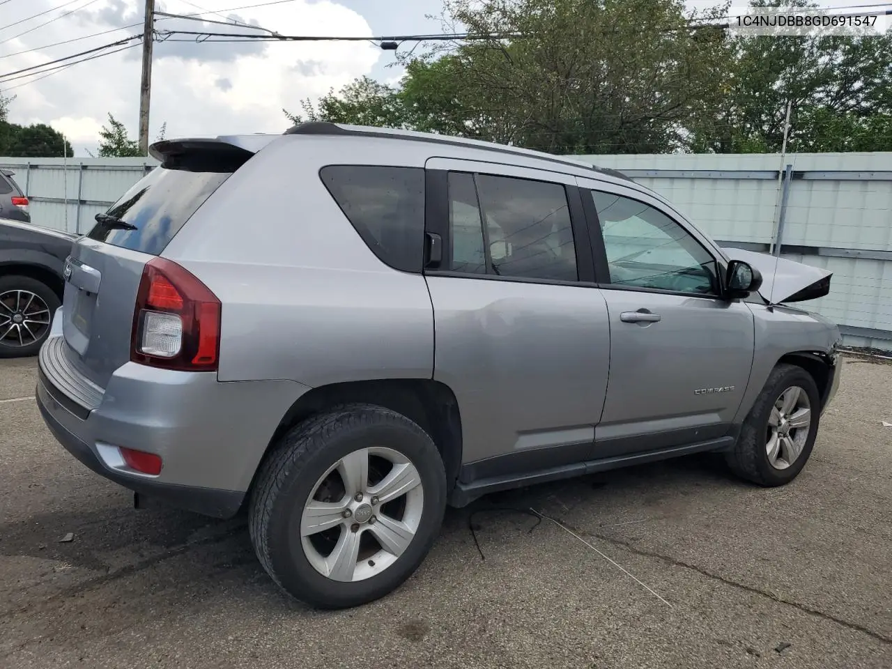 2016 Jeep Compass Sport VIN: 1C4NJDBB8GD691547 Lot: 62567915