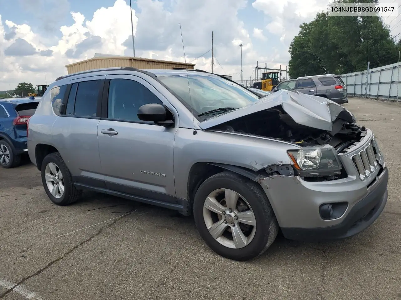 2016 Jeep Compass Sport VIN: 1C4NJDBB8GD691547 Lot: 62567915