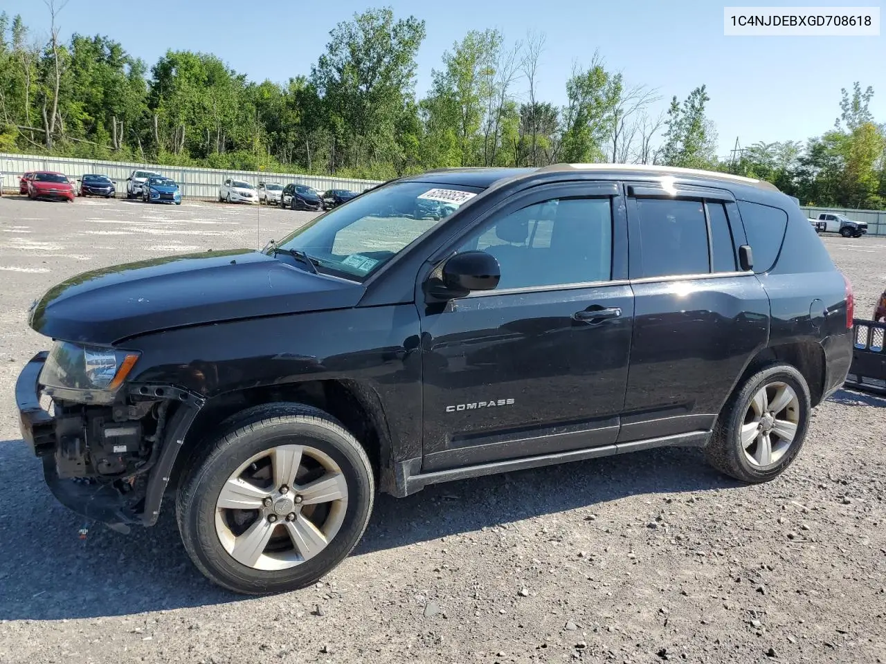 2016 Jeep Compass Latitude VIN: 1C4NJDEBXGD708618 Lot: 62568525