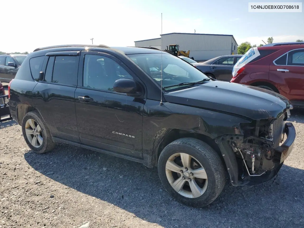 2016 Jeep Compass Latitude VIN: 1C4NJDEBXGD708618 Lot: 62568525