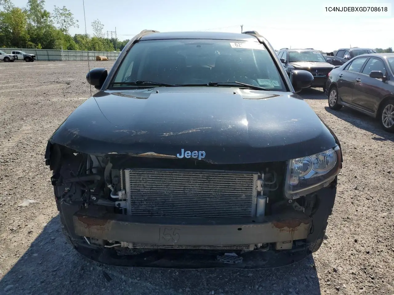 2016 Jeep Compass Latitude VIN: 1C4NJDEBXGD708618 Lot: 62568525
