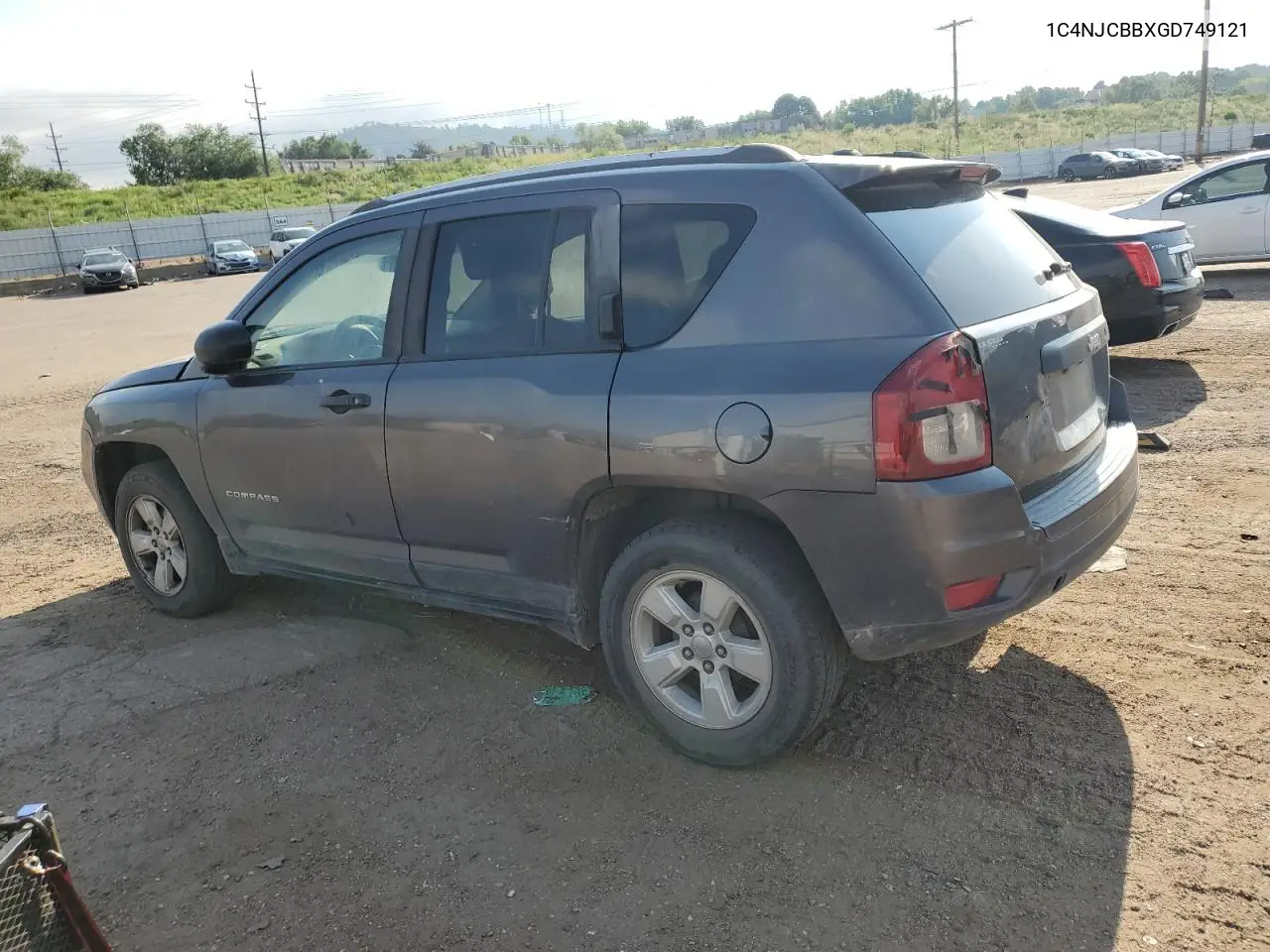 2016 Jeep Compass Sport VIN: 1C4NJCBBXGD749121 Lot: 62569645