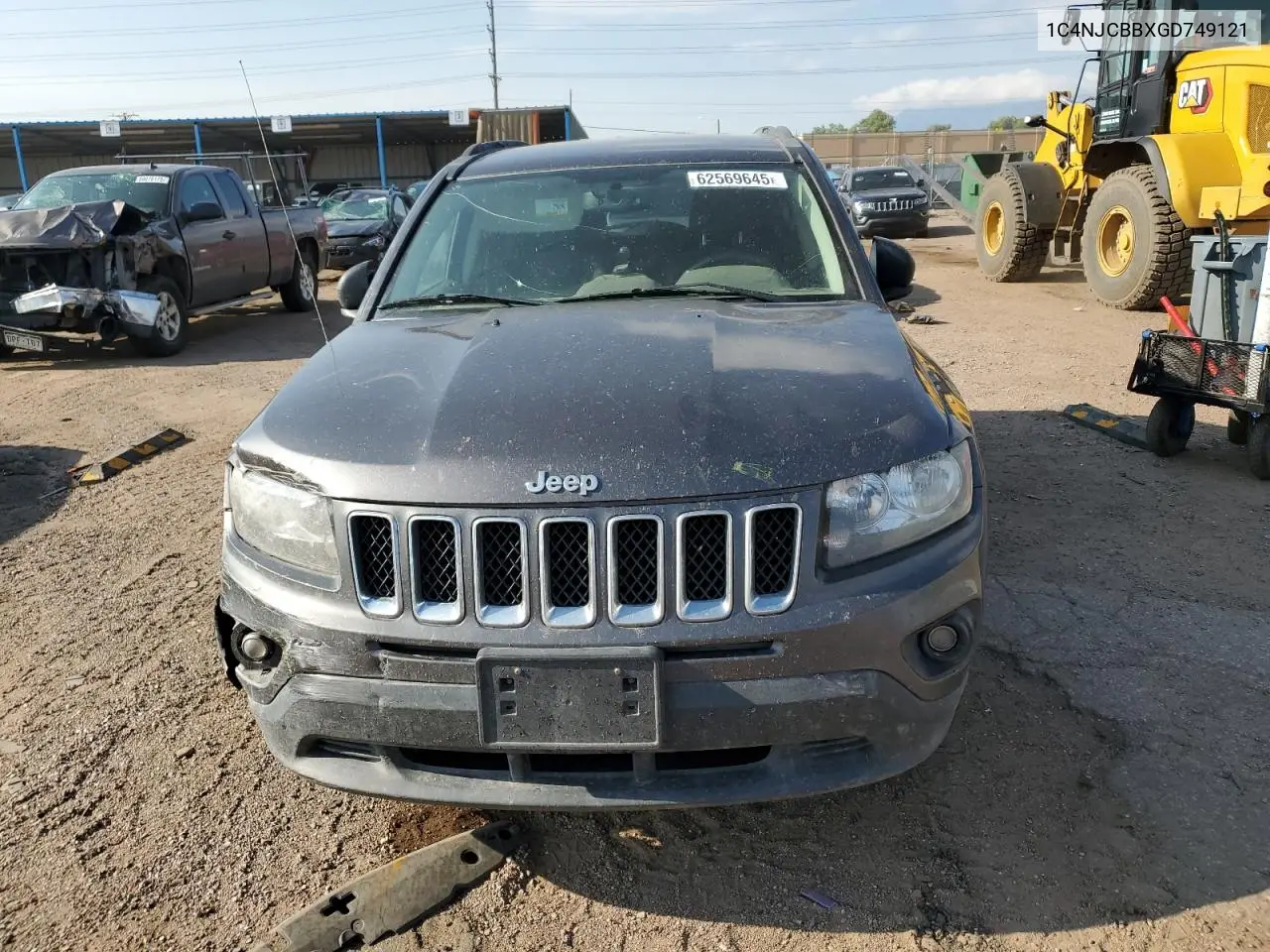 2016 Jeep Compass Sport VIN: 1C4NJCBBXGD749121 Lot: 62569645