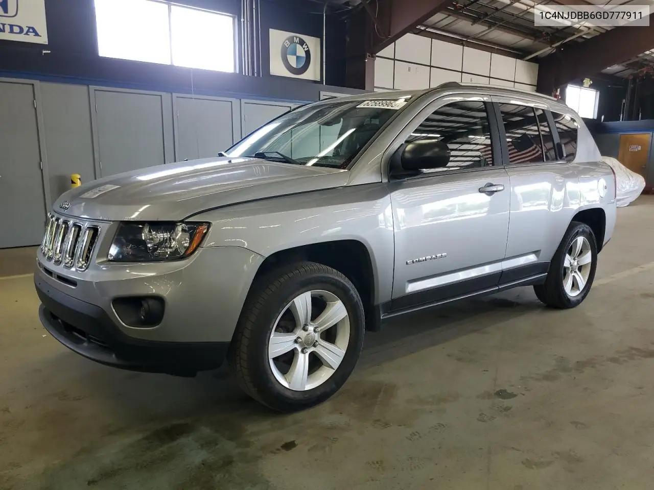 2016 Jeep Compass Sport VIN: 1C4NJDBB6GD777911 Lot: 62589965