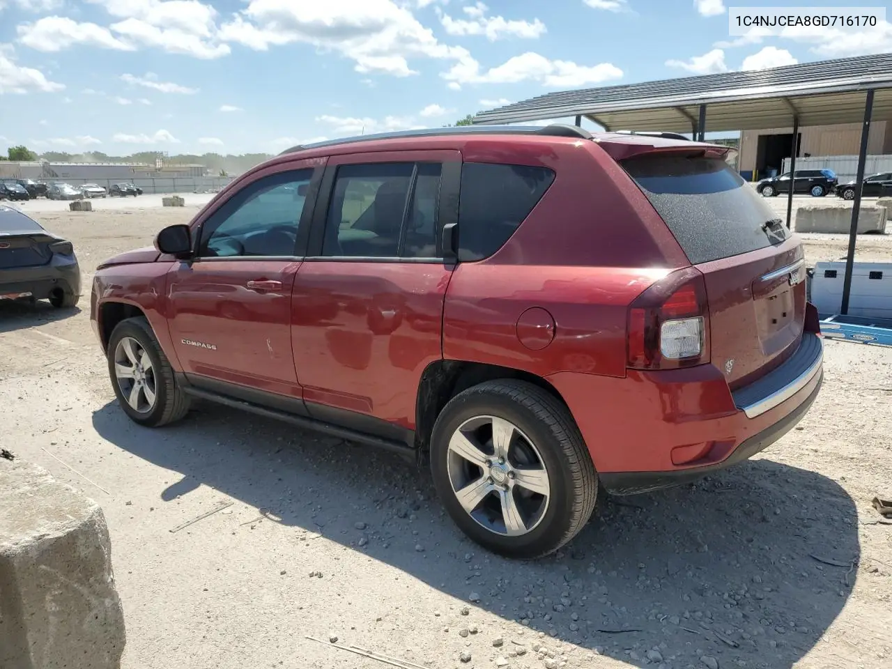2016 Jeep Compass Latitude VIN: 1C4NJCEA8GD716170 Lot: 62654835