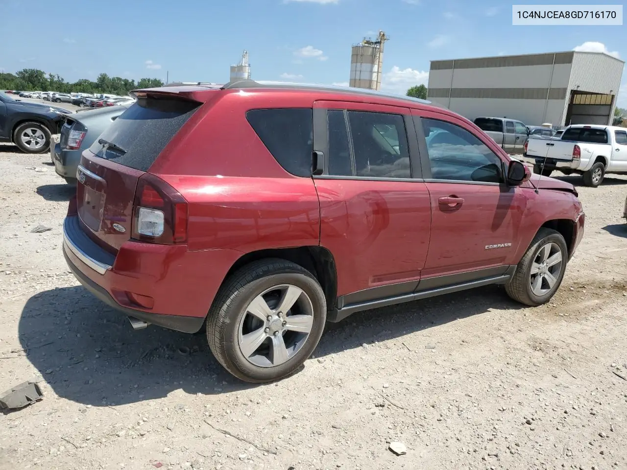 2016 Jeep Compass Latitude VIN: 1C4NJCEA8GD716170 Lot: 62654835