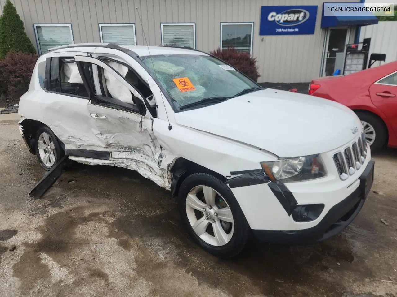 2016 Jeep Compass Sport VIN: 1C4NJCBA0GD615564 Lot: 62887195