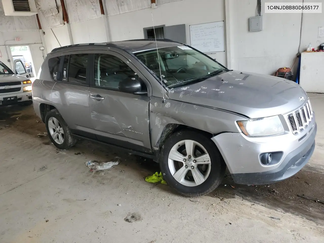 2016 Jeep Compass Sport VIN: 1C4NJDBB8GD655177 Lot: 63016965