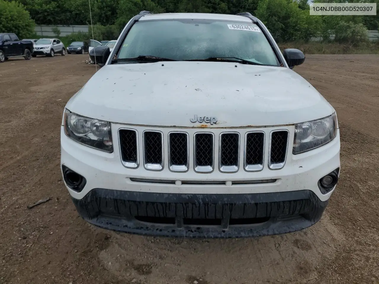 2016 Jeep Compass Sport VIN: 1C4NJDBB0GD520307 Lot: 63024615