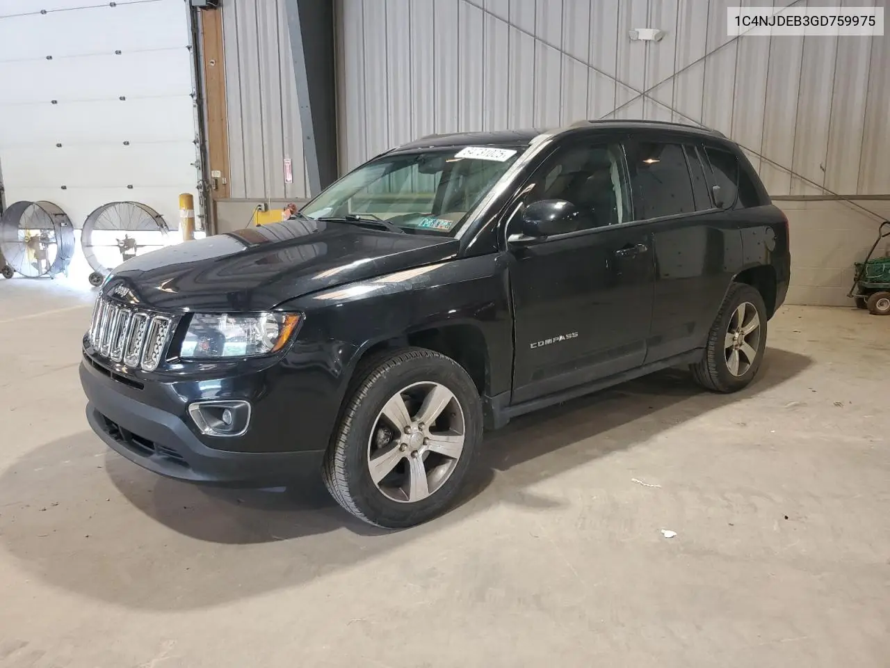 2016 Jeep Compass Latitude VIN: 1C4NJDEB3GD759975 Lot: 64731025
