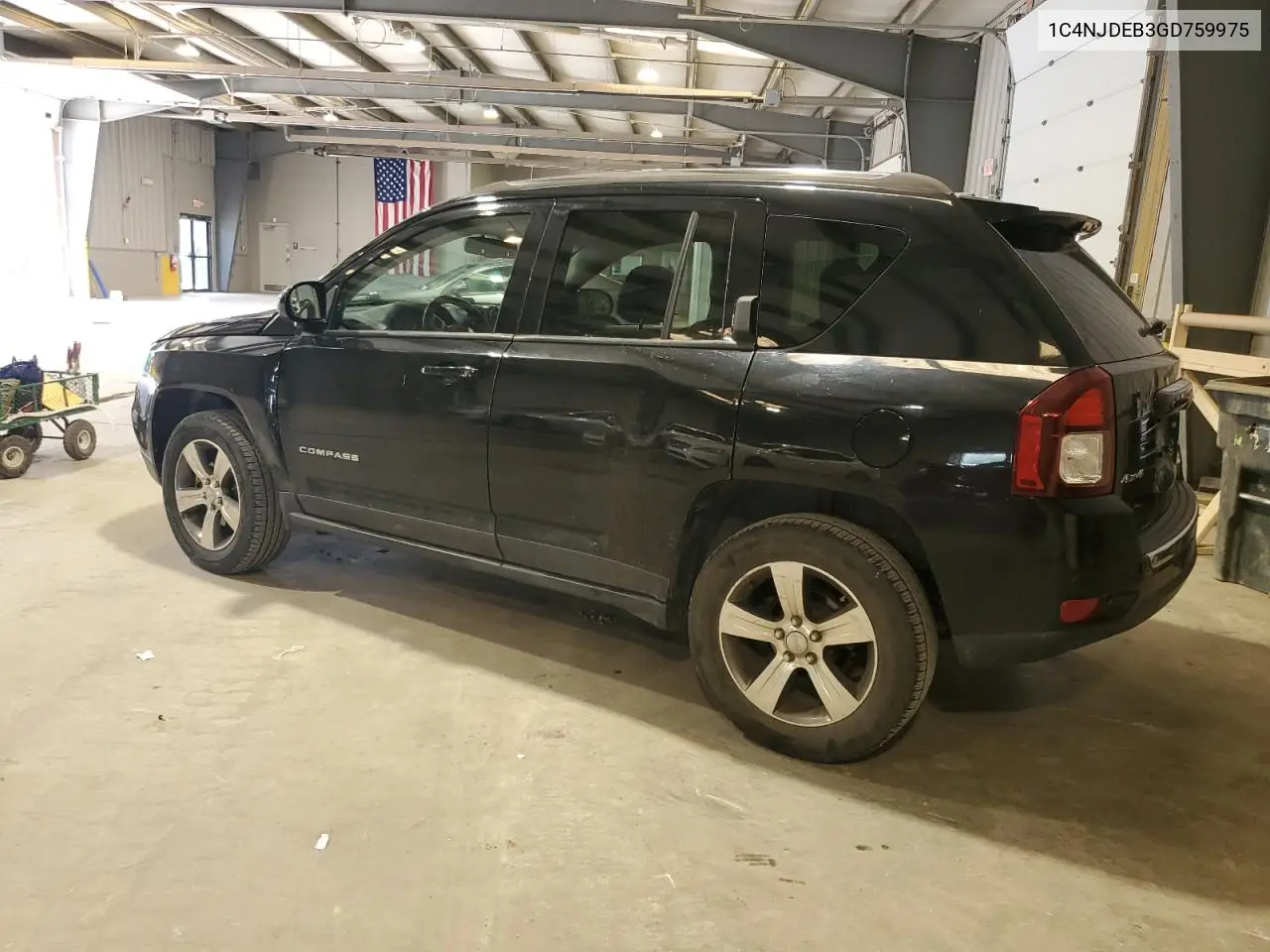 2016 Jeep Compass Latitude VIN: 1C4NJDEB3GD759975 Lot: 64731025