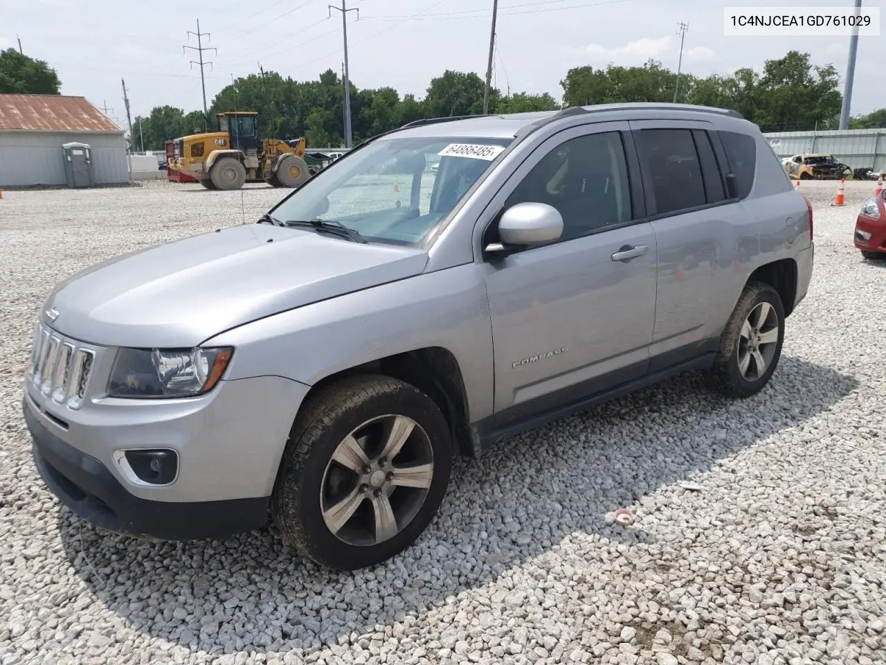2016 Jeep Compass Latitude VIN: 1C4NJCEA1GD761029 Lot: 64886485
