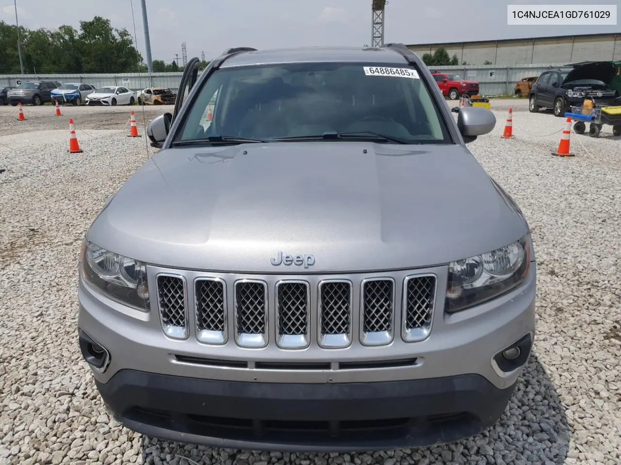 2016 Jeep Compass Latitude VIN: 1C4NJCEA1GD761029 Lot: 64886485