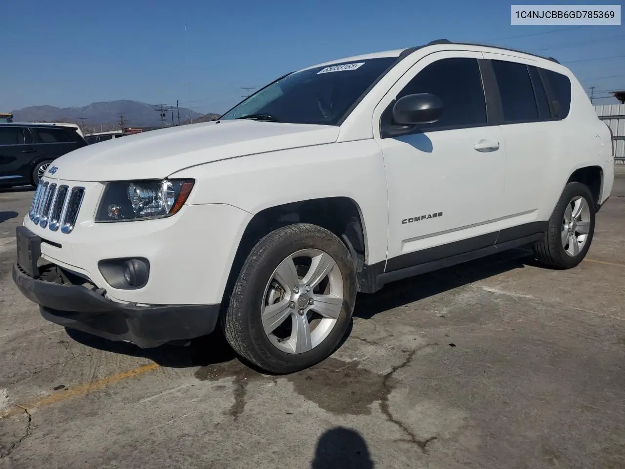 2016 Jeep Compass Sport VIN: 1C4NJCBB6GD785369 Lot: 65033165