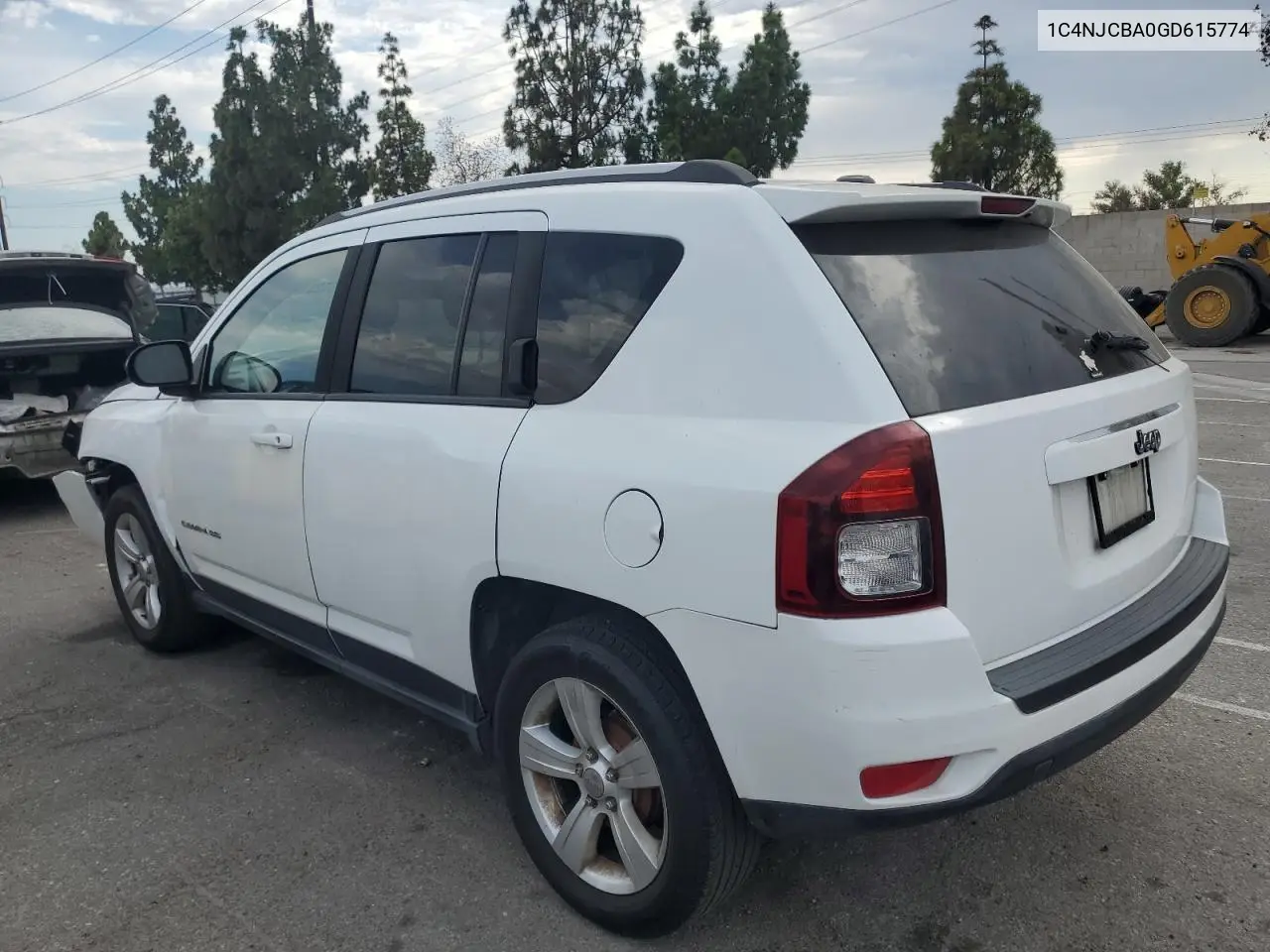 2016 Jeep Compass Sport VIN: 1C4NJCBA0GD615774 Lot: 65281965