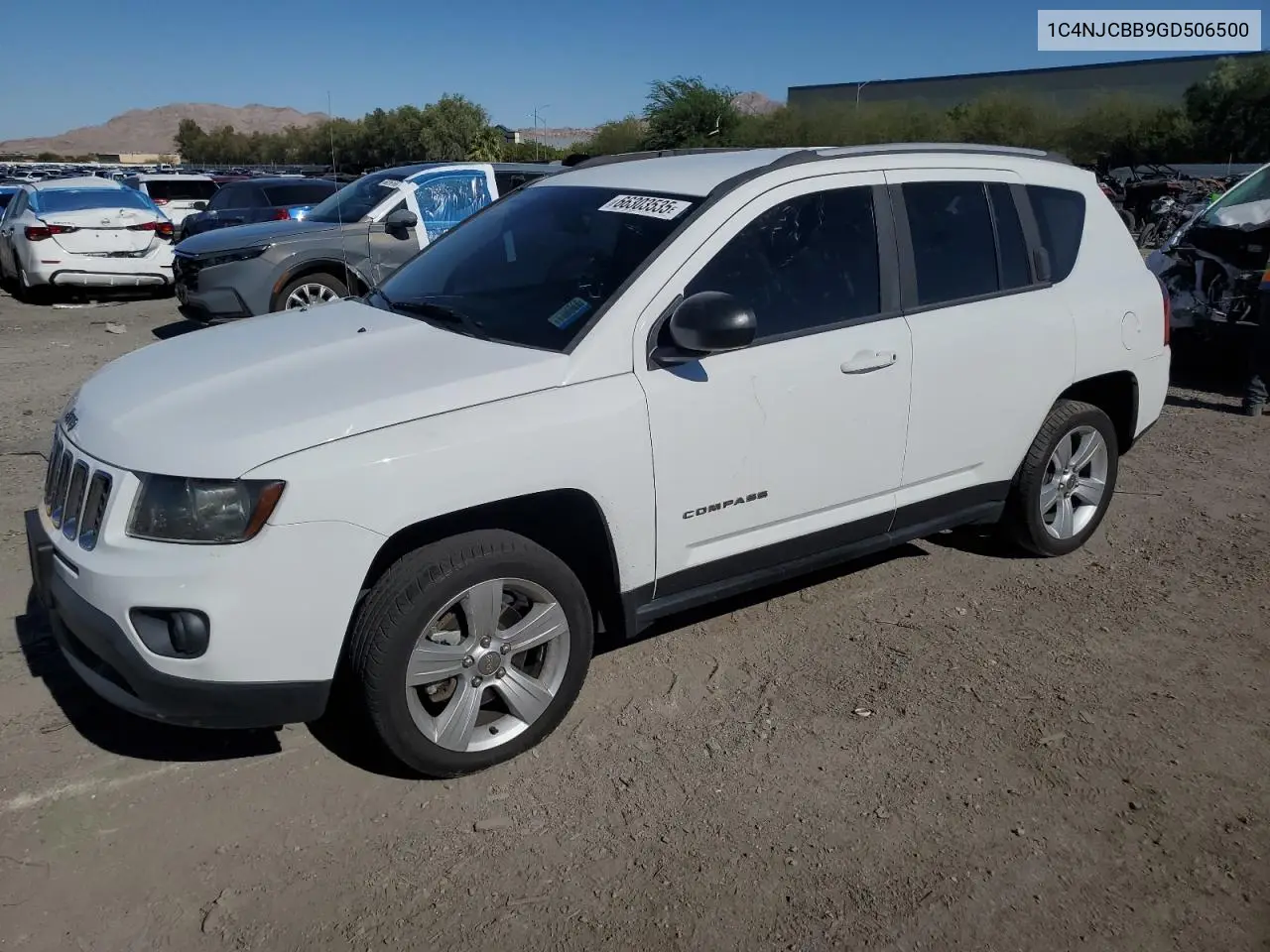2016 Jeep Compass Sport VIN: 1C4NJCBB9GD506500 Lot: 66303535