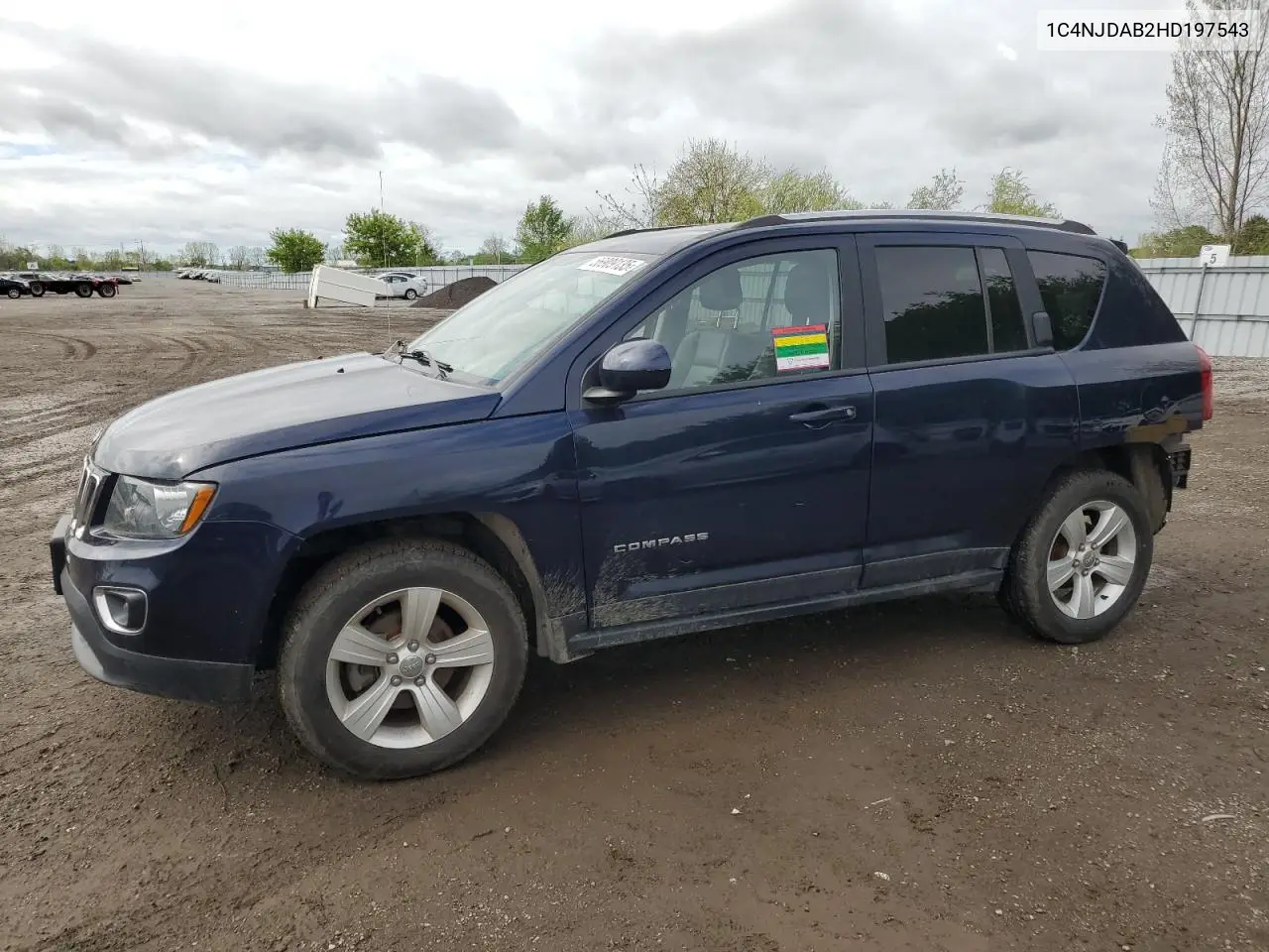 2017 Jeep Compass Sport VIN: 1C4NJDAB2HD197543 Lot: 56909135
