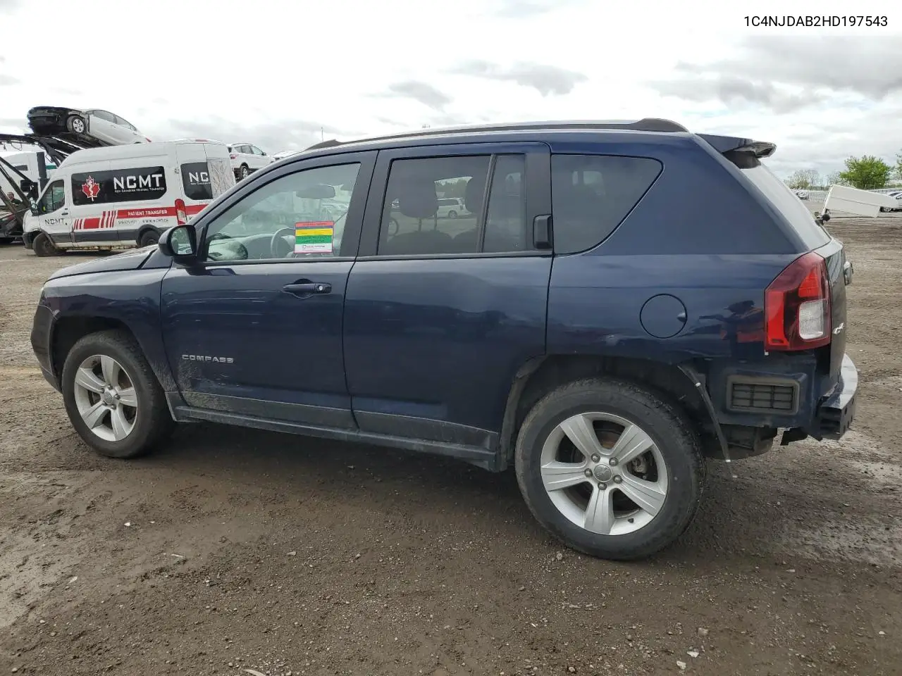 2017 Jeep Compass Sport VIN: 1C4NJDAB2HD197543 Lot: 56909135