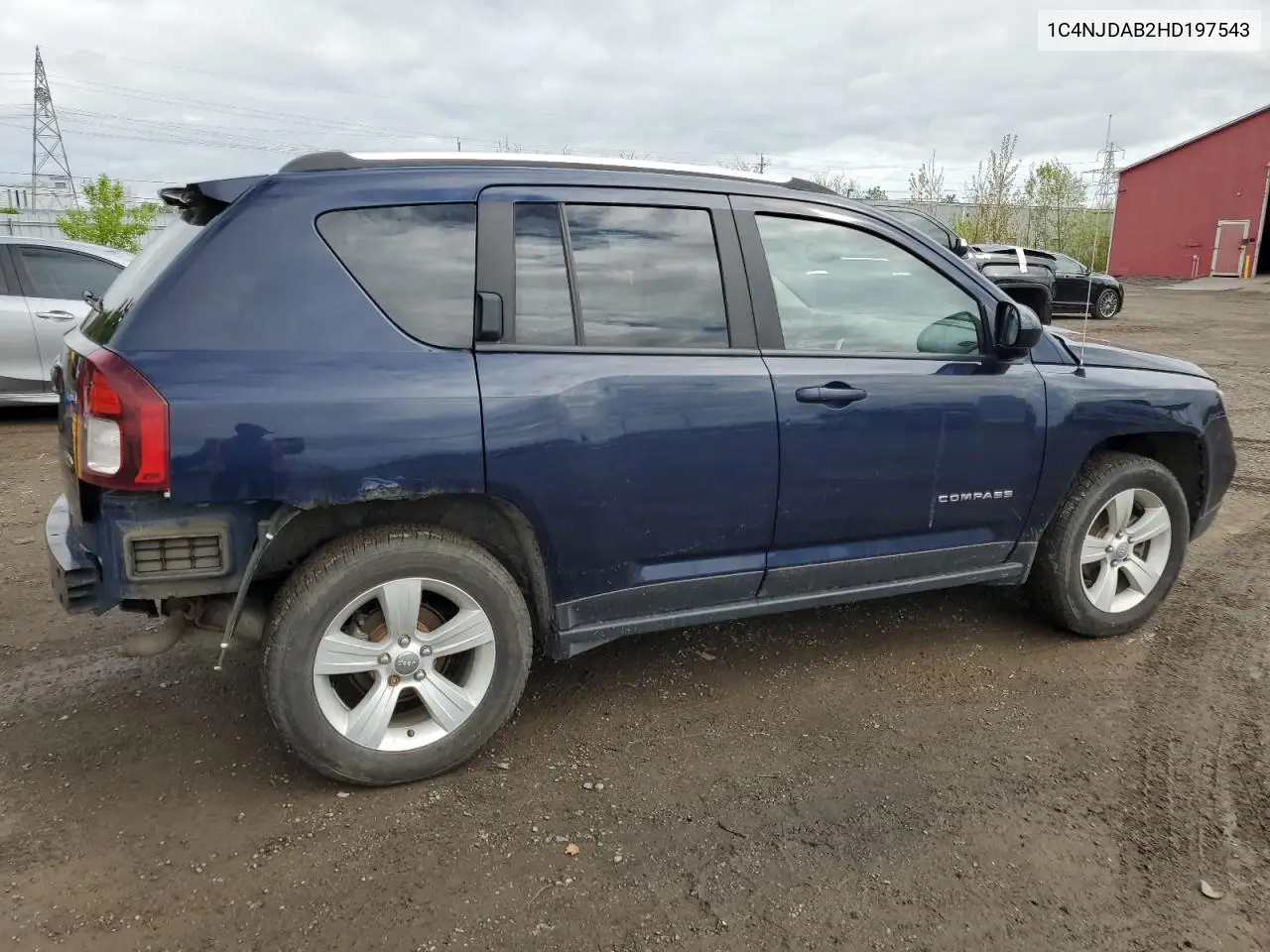 2017 Jeep Compass Sport VIN: 1C4NJDAB2HD197543 Lot: 56909135