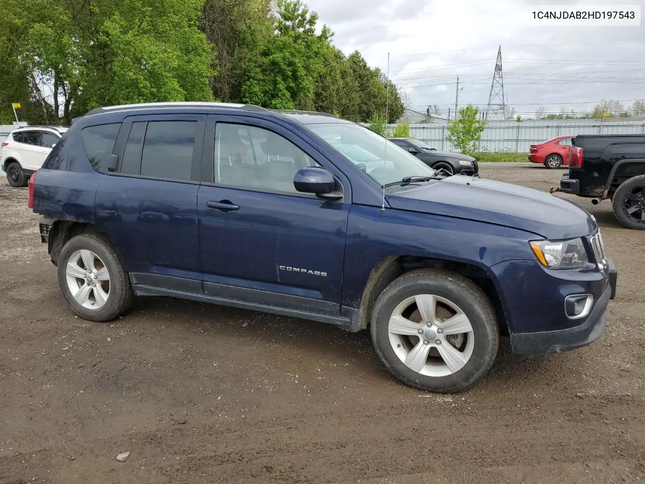2017 Jeep Compass Sport VIN: 1C4NJDAB2HD197543 Lot: 56909135