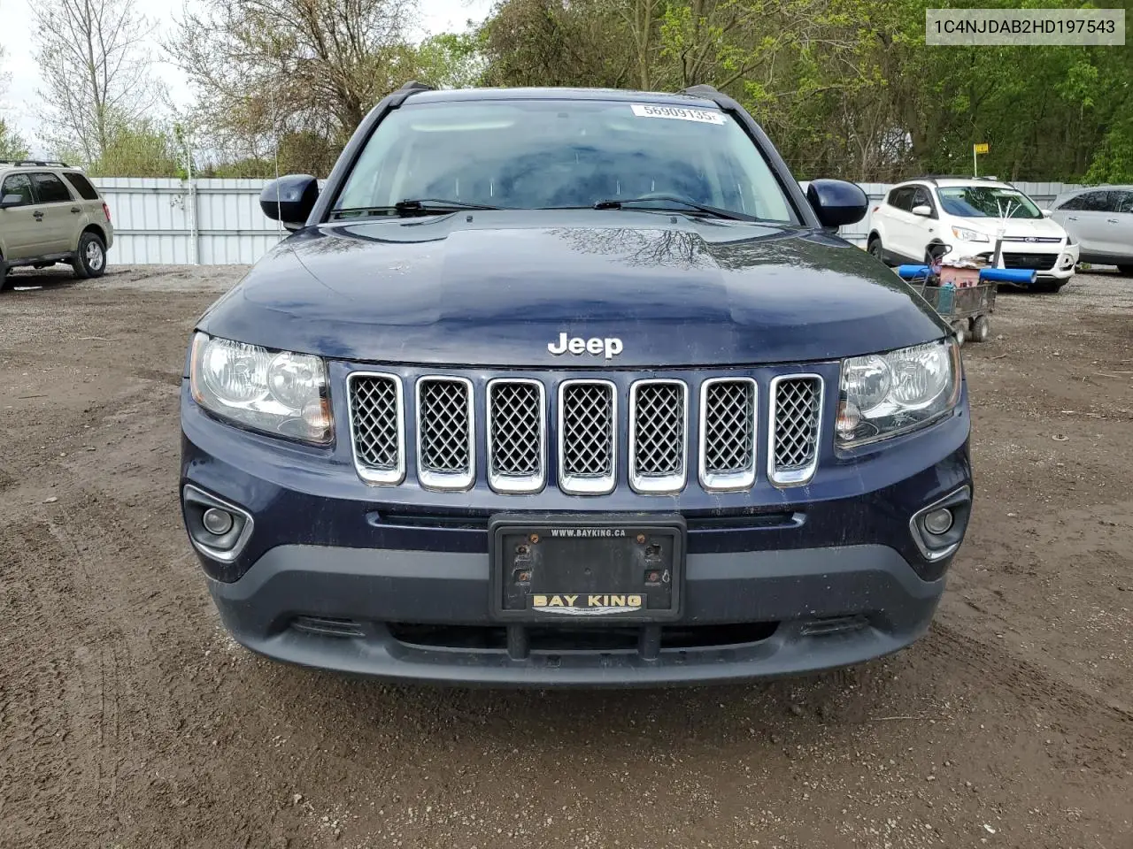 2017 Jeep Compass Sport VIN: 1C4NJDAB2HD197543 Lot: 56909135
