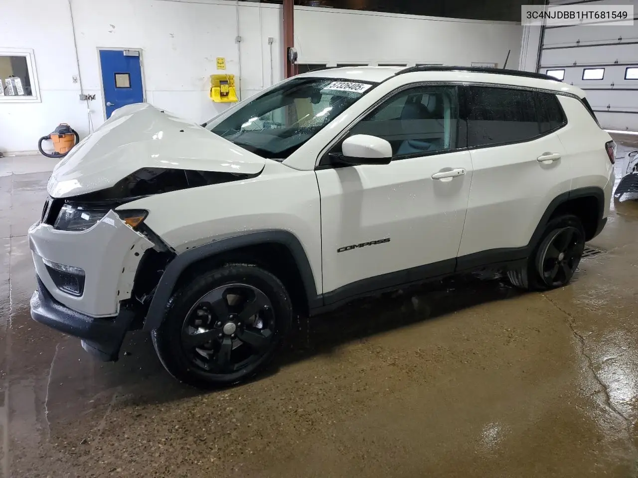 2017 Jeep Compass Latitude VIN: 3C4NJDBB1HT681549 Lot: 57326405