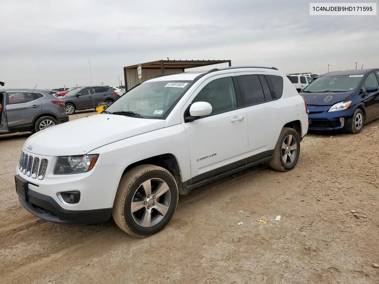 2017 Jeep Compass Latitude VIN: 1C4NJDEB9HD171595 Lot: 61691555