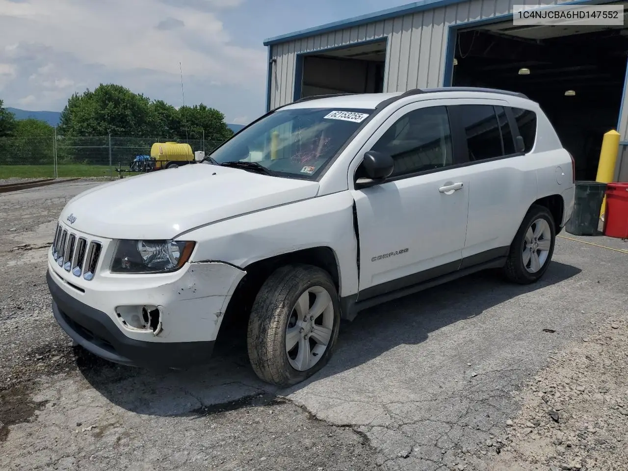 2017 Jeep Compass Sport VIN: 1C4NJCBA6HD147552 Lot: 62153255