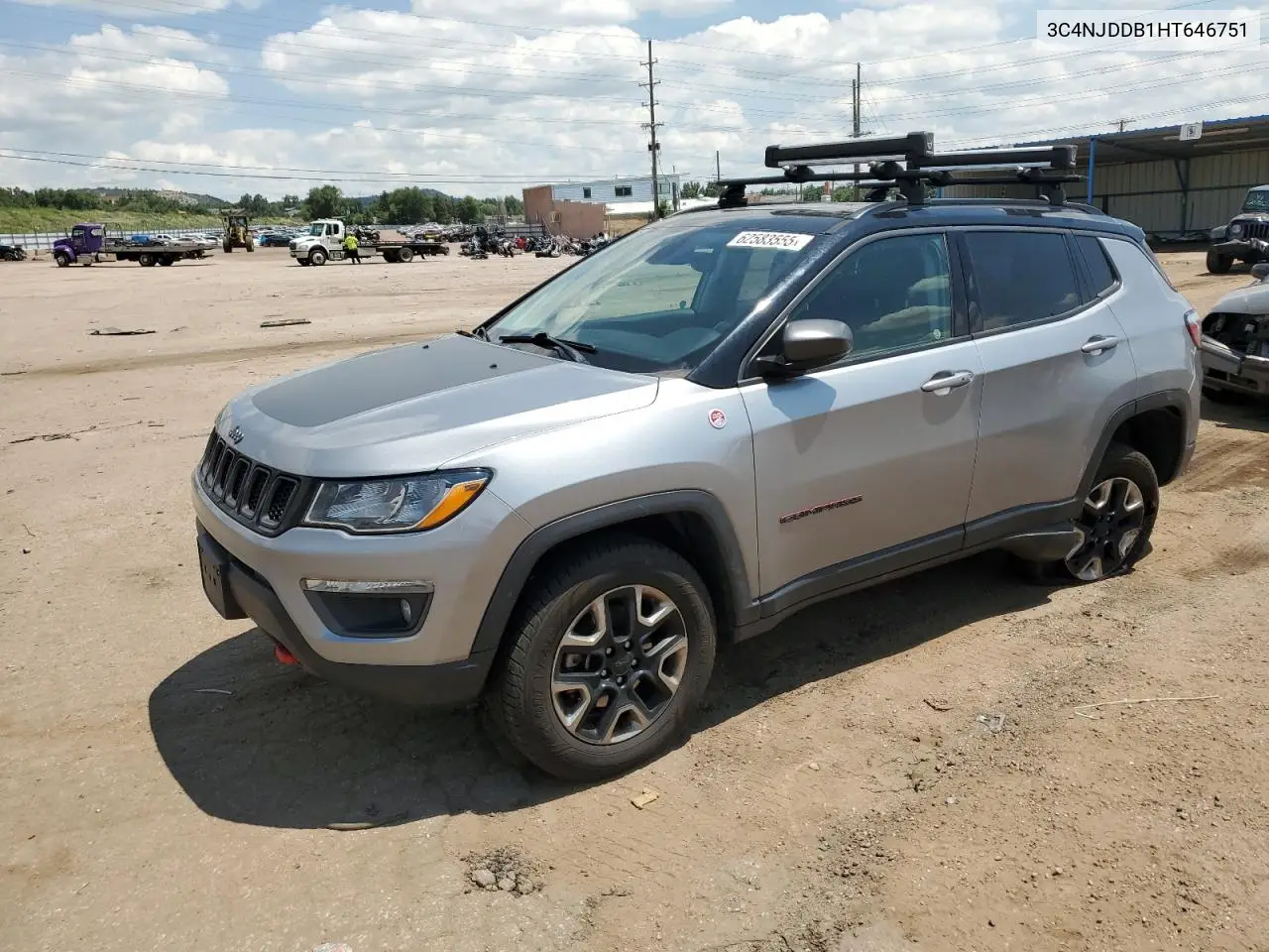 2017 Jeep Compass Trailhawk VIN: 3C4NJDDB1HT646751 Lot: 62583555
