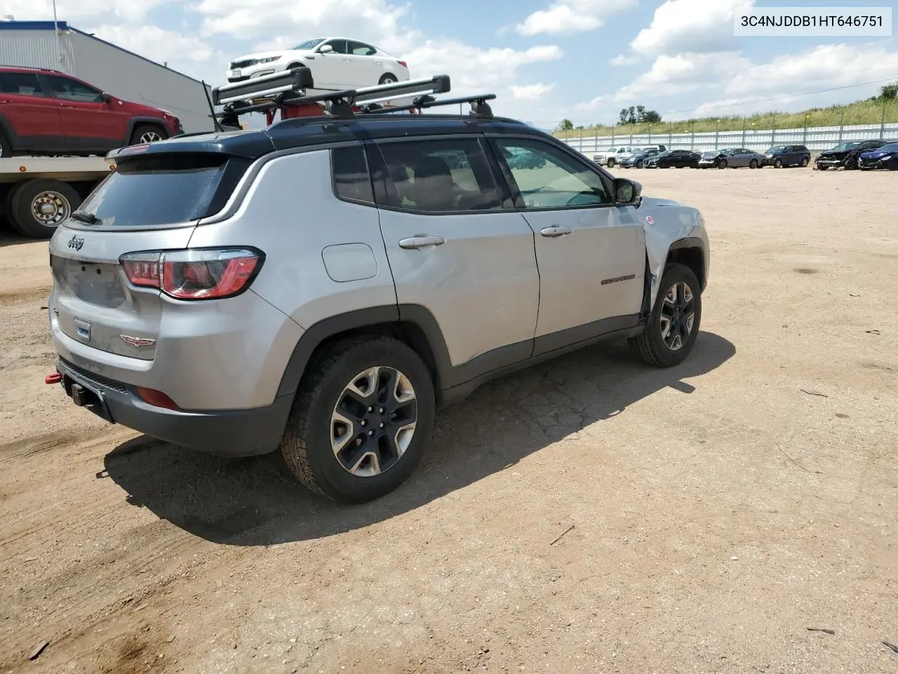 2017 Jeep Compass Trailhawk VIN: 3C4NJDDB1HT646751 Lot: 62583555