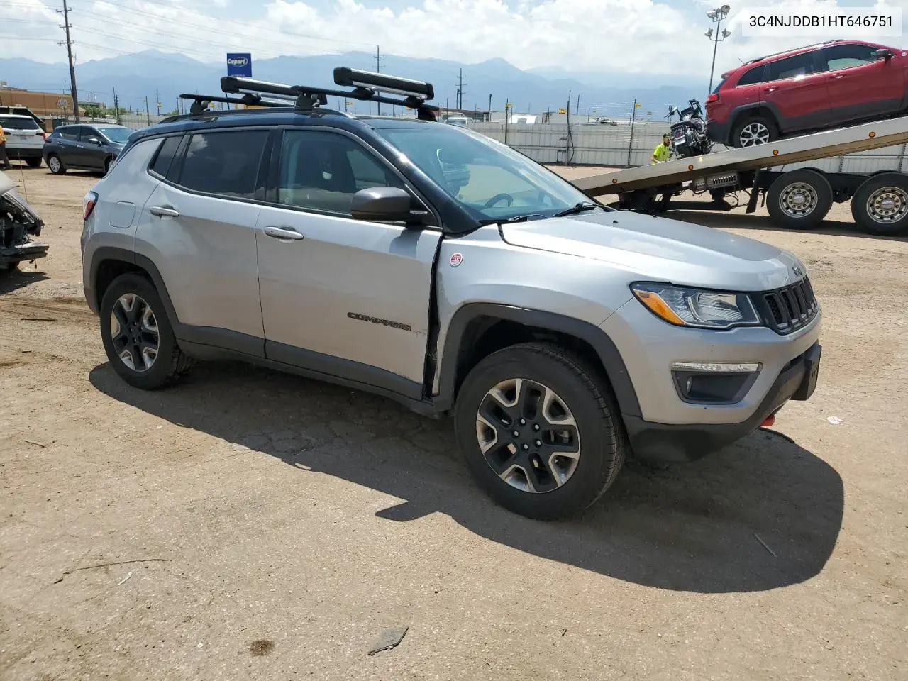 2017 Jeep Compass Trailhawk VIN: 3C4NJDDB1HT646751 Lot: 62583555