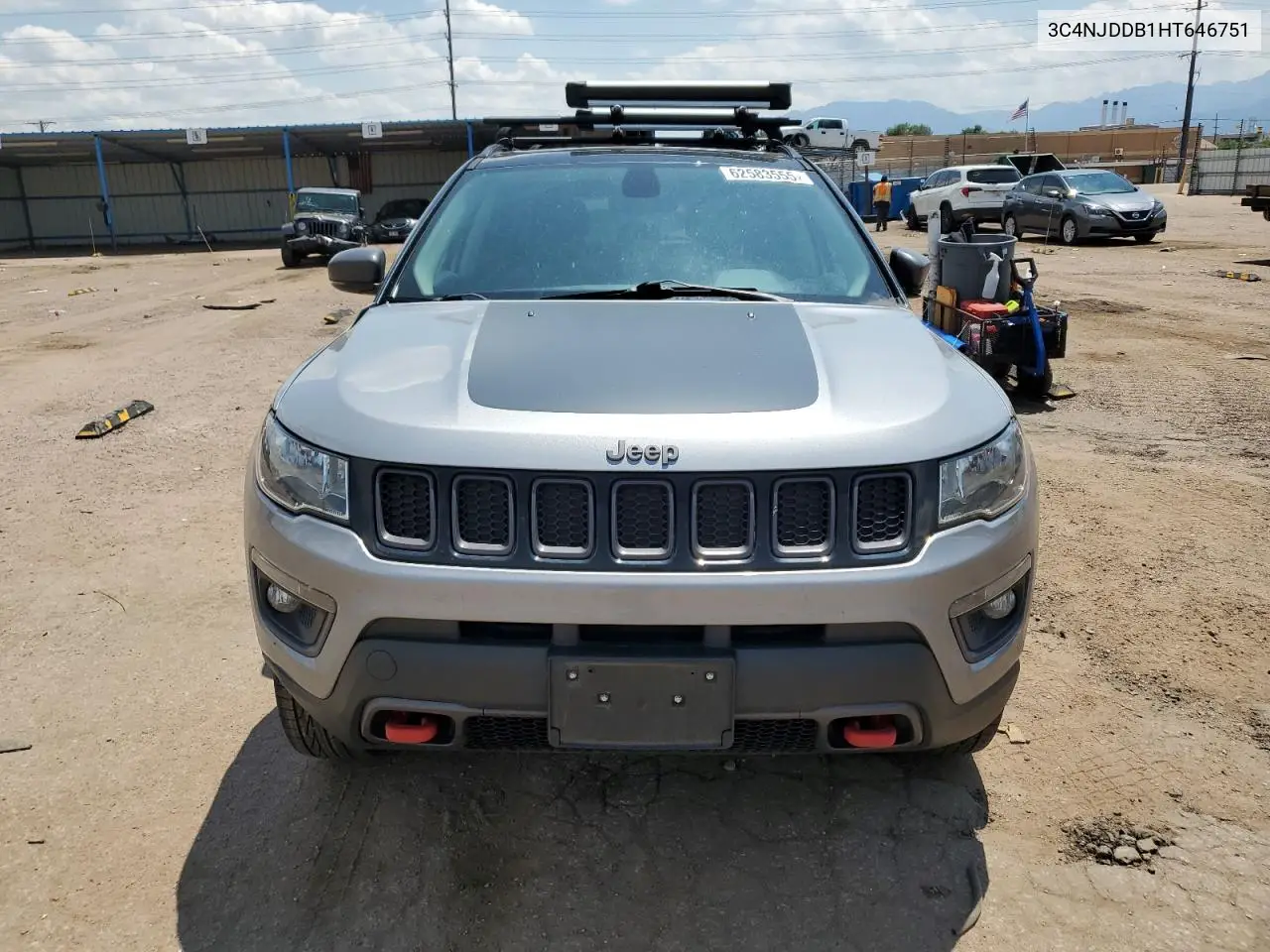 2017 Jeep Compass Trailhawk VIN: 3C4NJDDB1HT646751 Lot: 62583555