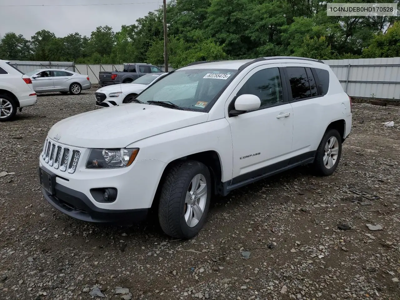 2017 Jeep Compass Latitude VIN: 1C4NJDEB0HD170528 Lot: 63755475