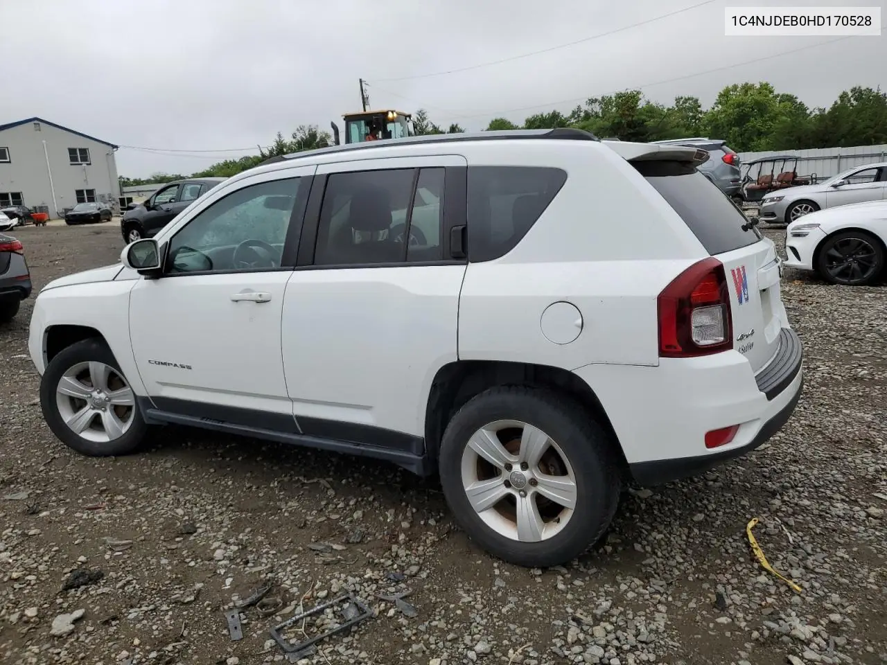 2017 Jeep Compass Latitude VIN: 1C4NJDEB0HD170528 Lot: 63755475