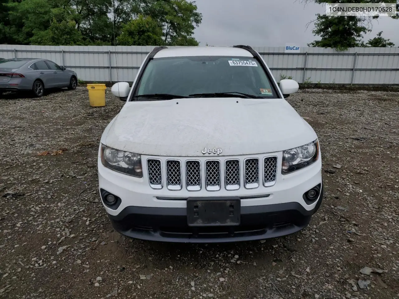 2017 Jeep Compass Latitude VIN: 1C4NJDEB0HD170528 Lot: 63755475
