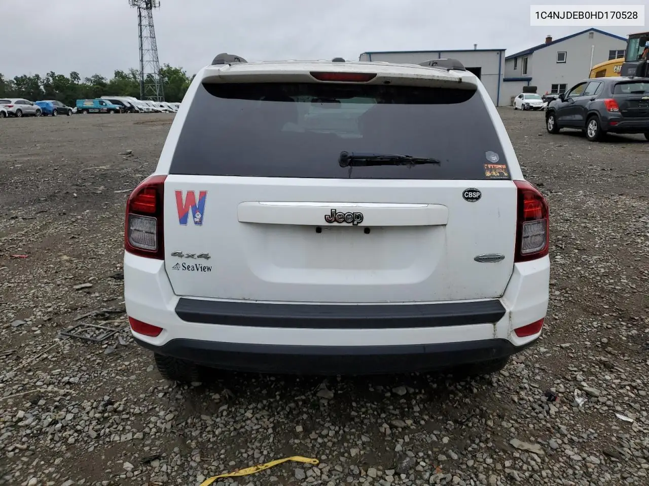 2017 Jeep Compass Latitude VIN: 1C4NJDEB0HD170528 Lot: 63755475