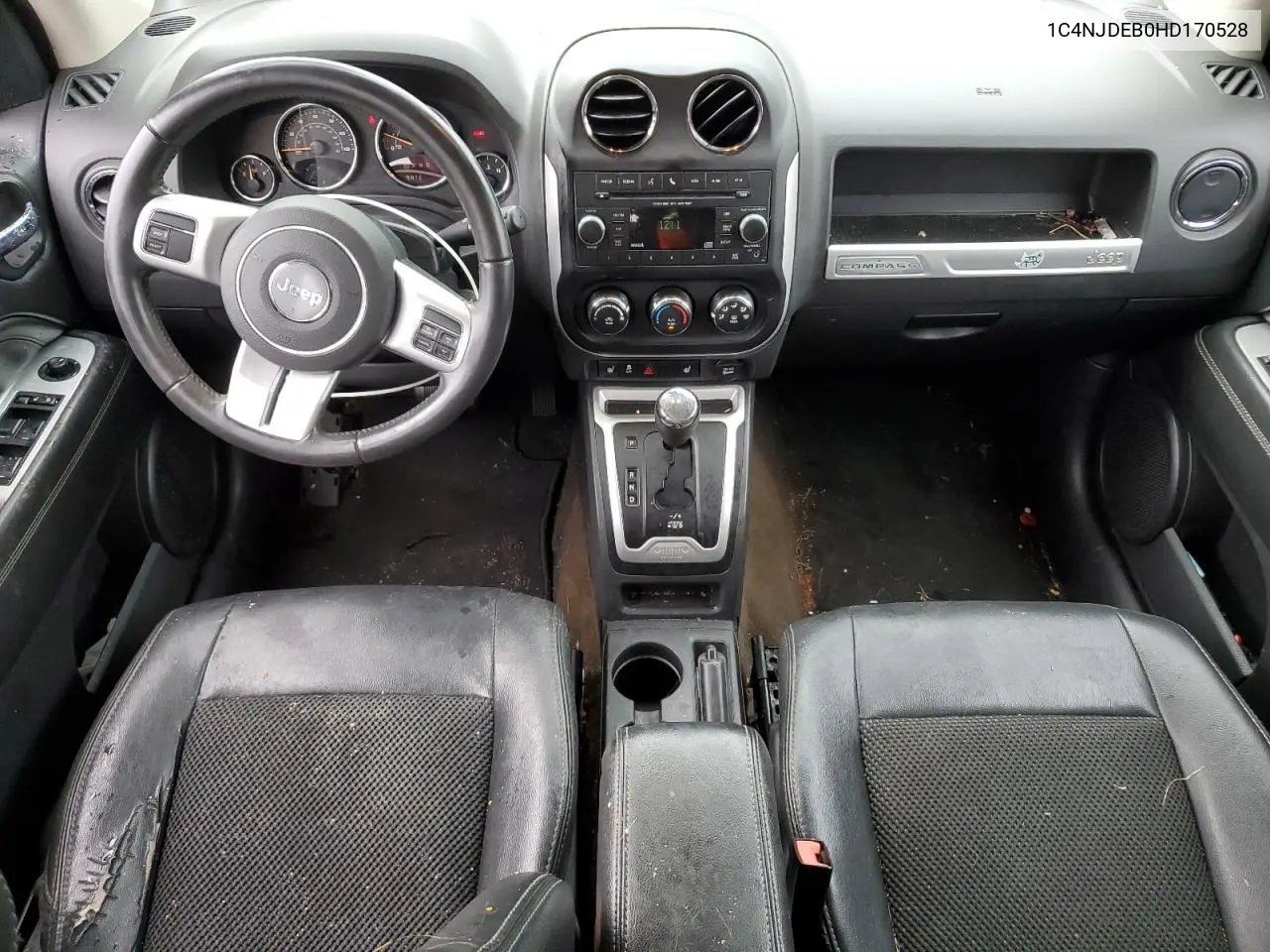 2017 Jeep Compass Latitude VIN: 1C4NJDEB0HD170528 Lot: 63755475
